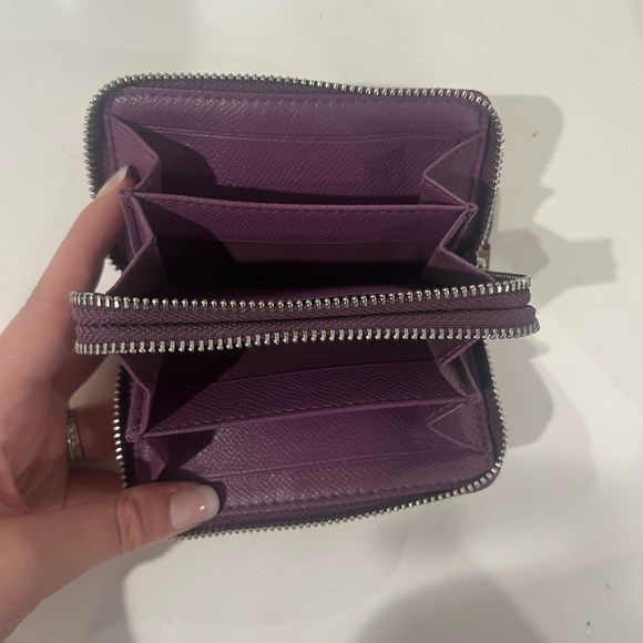 Purple mini coach wallet - Picture 3 of 4